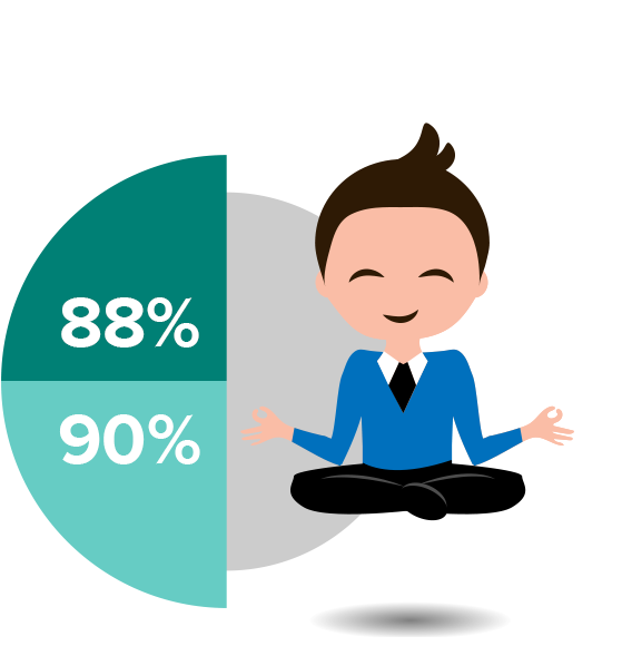 Illustration of teacher in yoga position